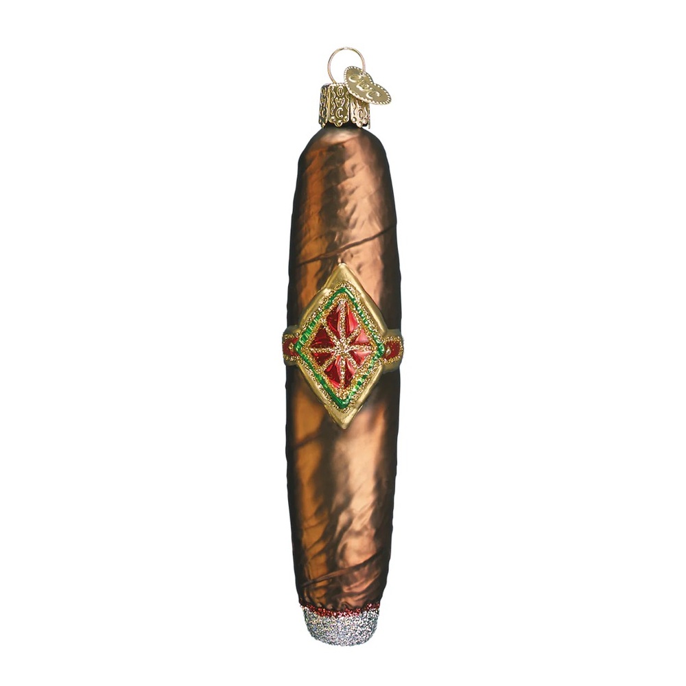 Old World Christmas ‘Cigar’ Glass Ornament NWT